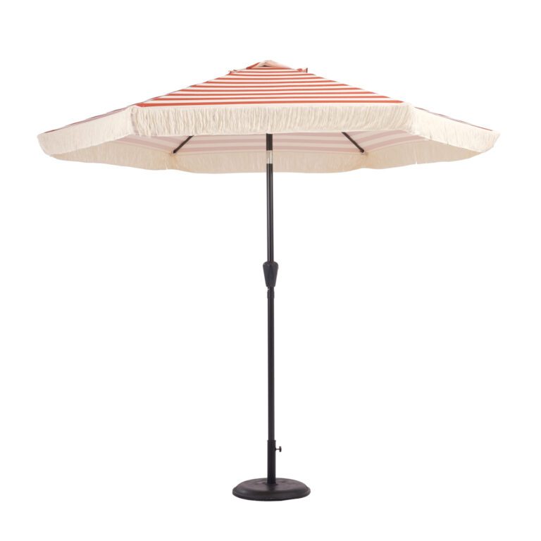 5056771095993 1 Boho Fringed Garden Parasol Orange.JPG